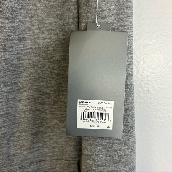 NWT Tek Gear Grey Sleeveless Hooded Shift Mini Dress Size Small - Picture 7 of 9